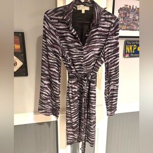 Cloth and Stone Size Small Purple Zebra Print Dress